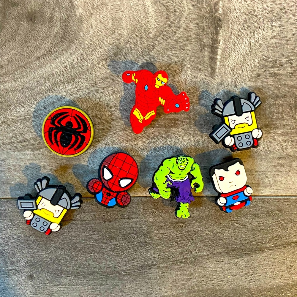 Superhero Shoe Charms